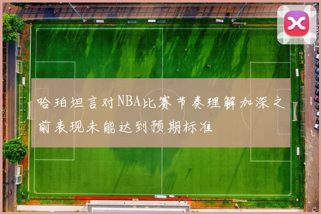 哈珀坦言对NBA比赛节奏理解加深之前表现未能达到预期标准